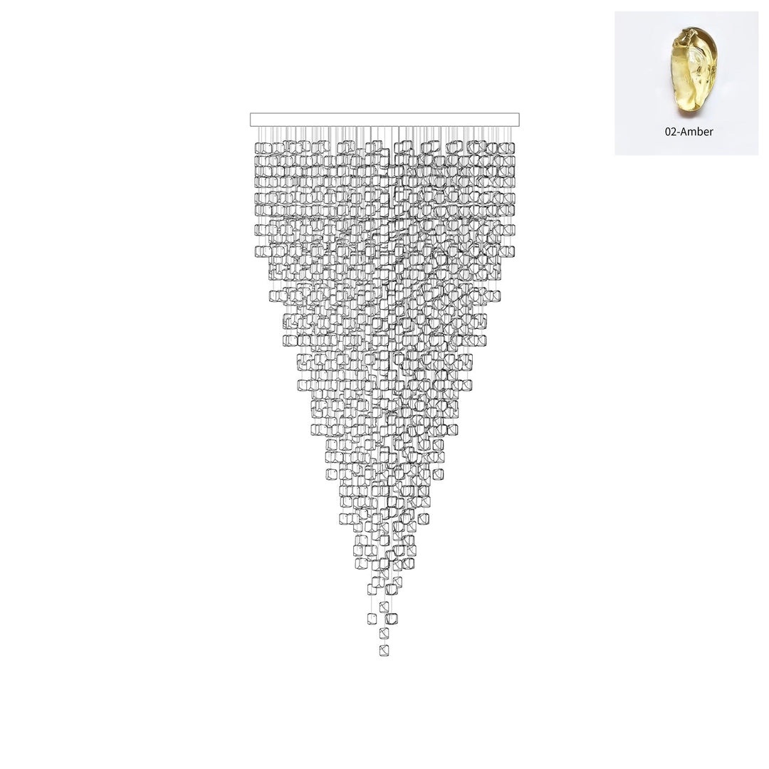 Multicolor Crystal Stone Chandelier - Vakkerlight