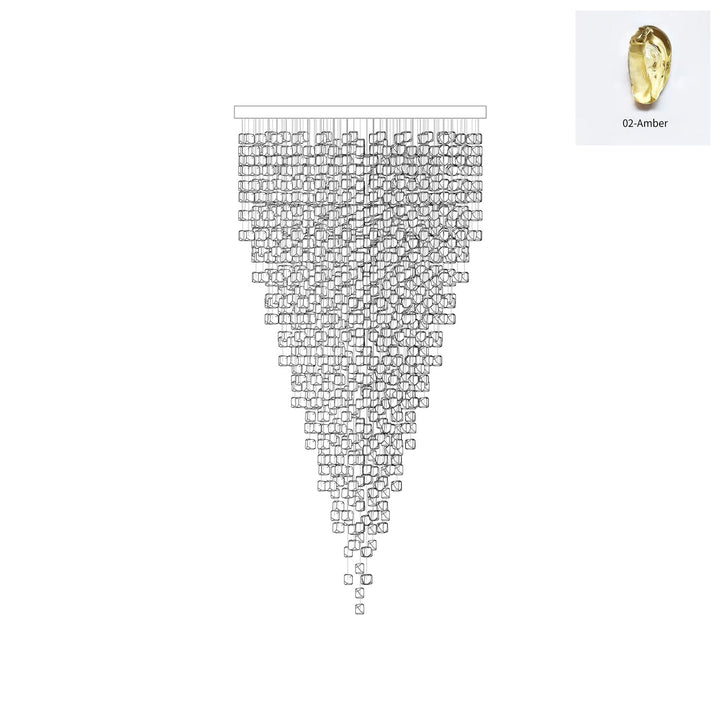 Multicolor Crystal Stone Chandelier - Vakkerlight