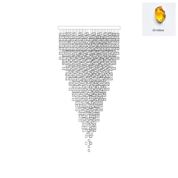 Multicolor Crystal Stone Chandelier - Vakkerlight