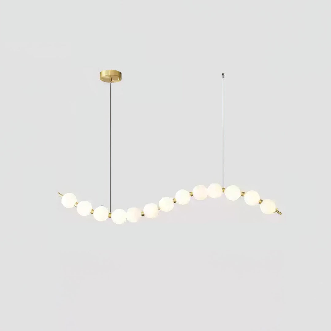 Acrylic Pearl Necklace Chandelier - Vakkerlight