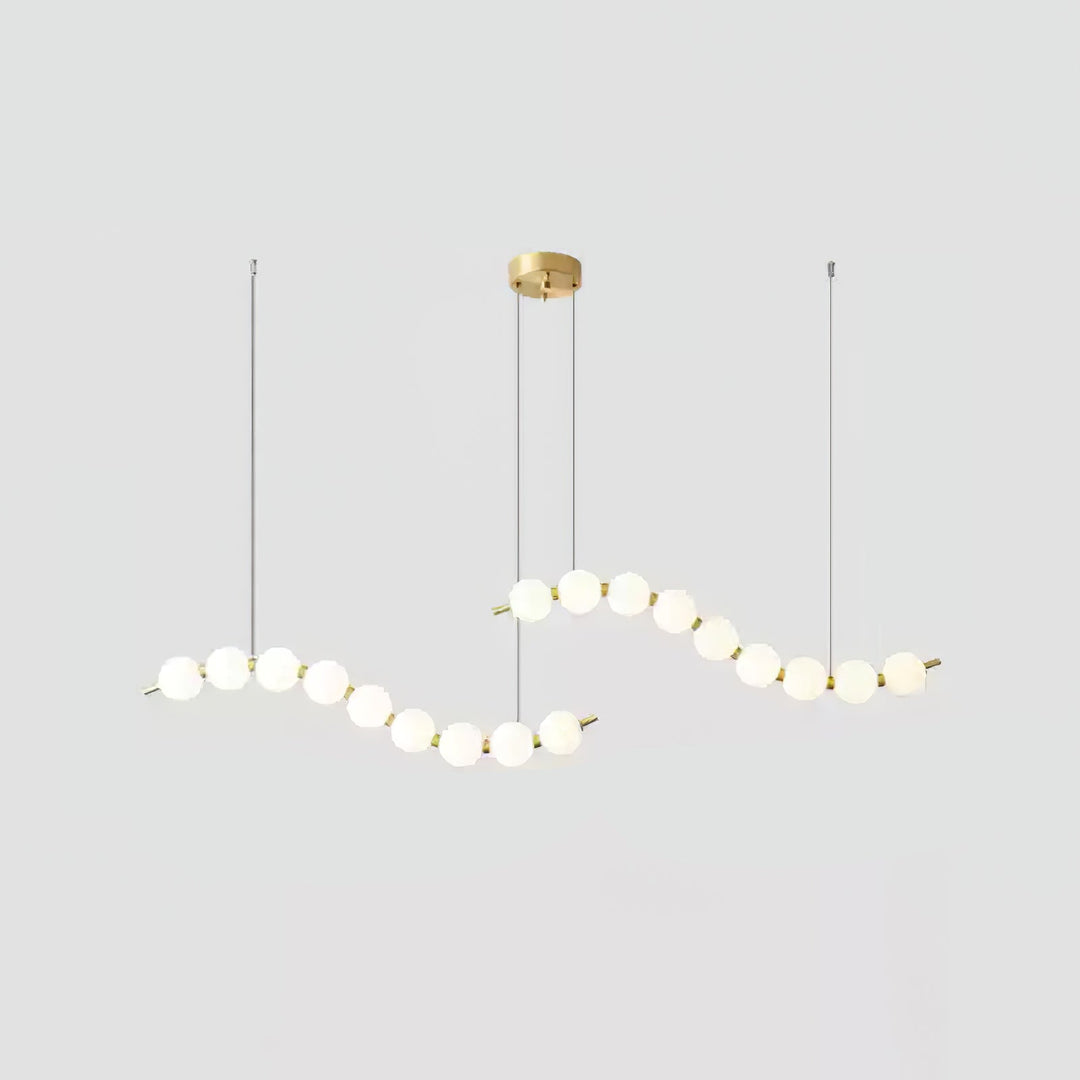 Acrylic Pearl Necklace Chandelier - Vakkerlight