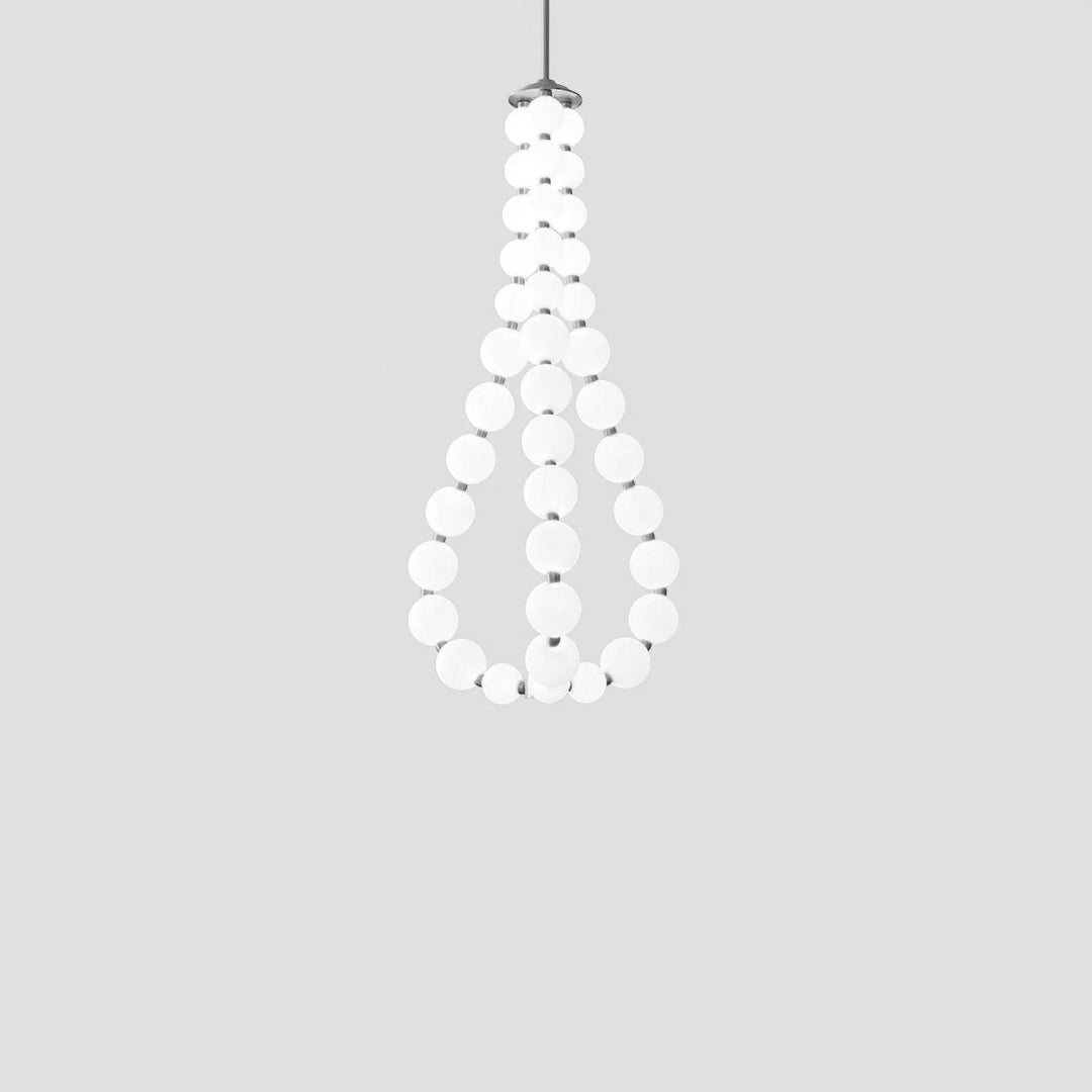 Acrylic Pearl Necklace Chandelier - Vakkerlight