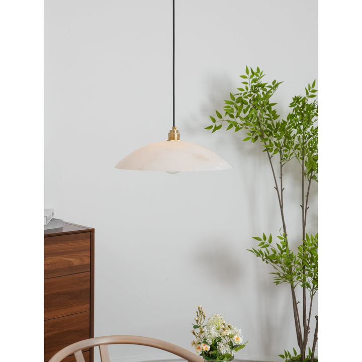 Alabaster Dome Swag Pendant Lamp - Vakkerlight