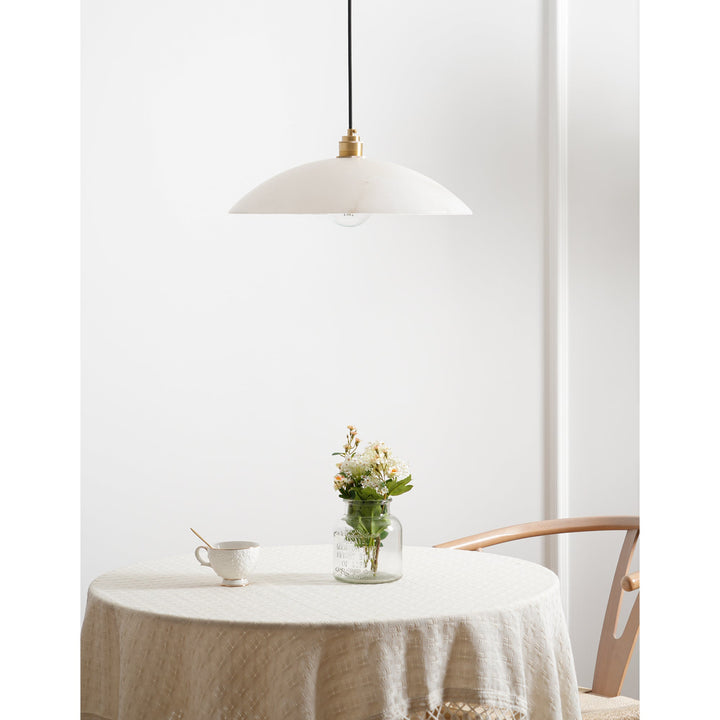 Alabaster Dome Swag Pendant Lamp - Vakkerlight
