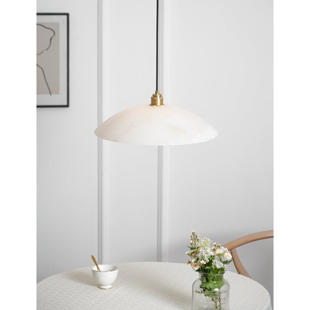 Alabaster Dome Swag Pendant Lamp - Vakkerlight