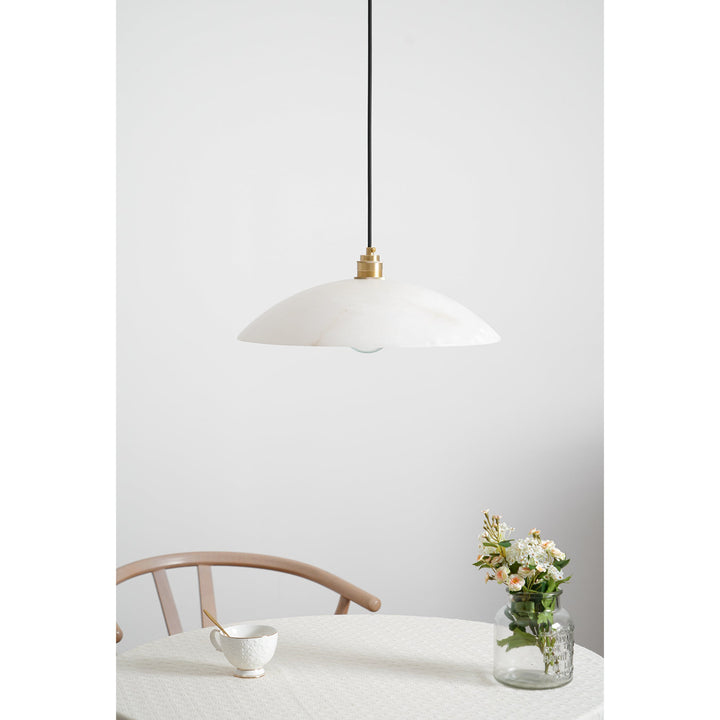 Alabaster Dome Swag Pendant Lamp - Vakkerlight