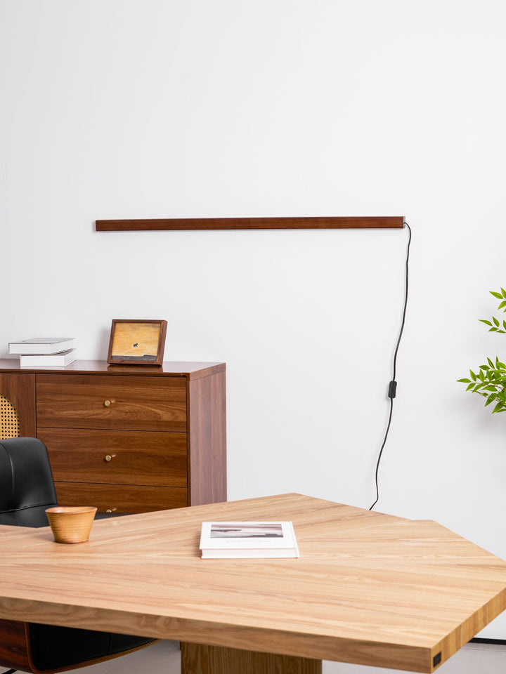 Arlo Linear Wood Plug - in Wall Light - Vakkerlight