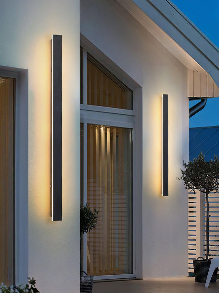 Long Strip Outdoor Sconce Solar Power - Vakkerlight