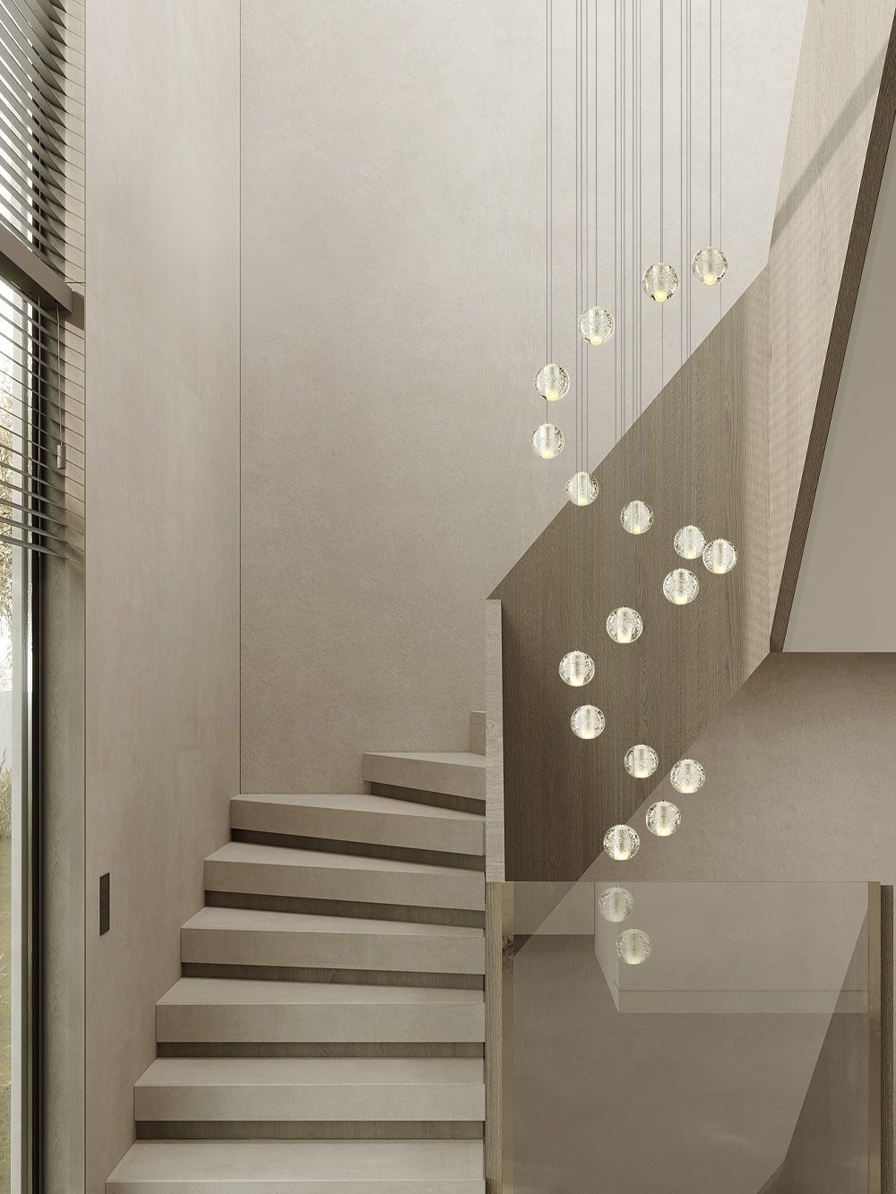 Crystal Bubbles Balls Pendant Lamp - Vakkerlight