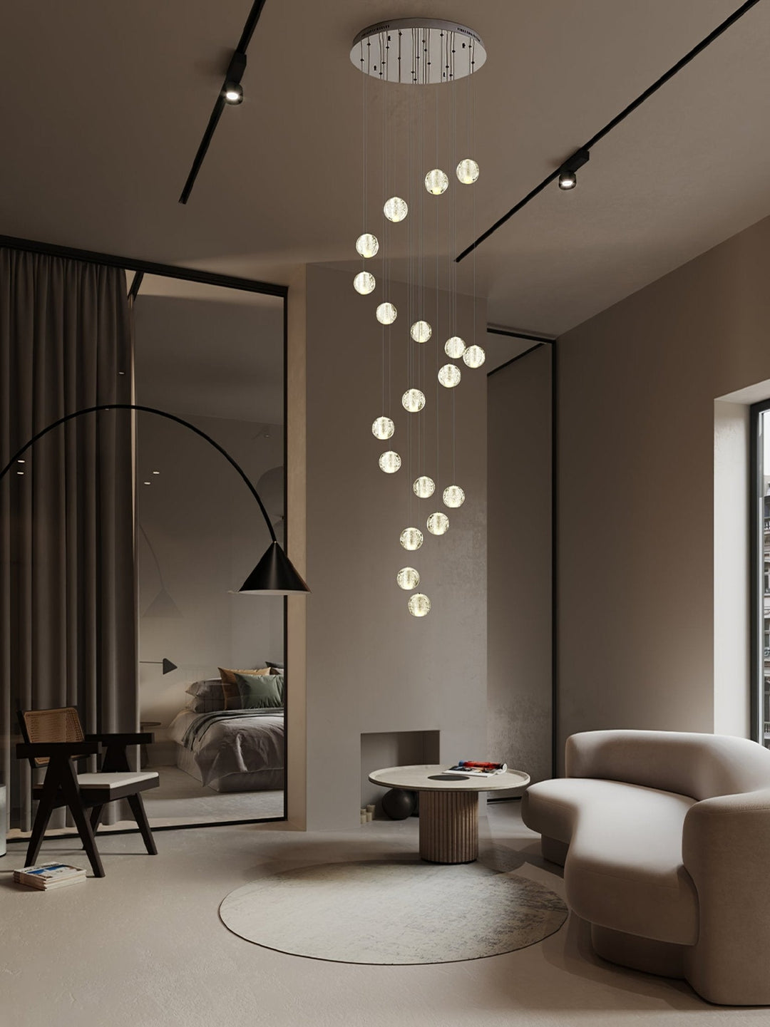 Crystal Bubbles Balls Pendant Lamp - Vakkerlight