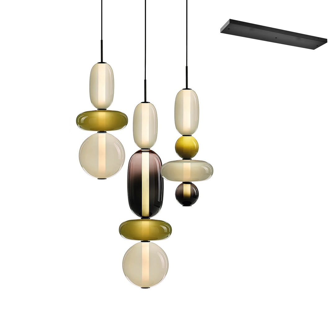 Candied Glass Combo Pendant Light - Vakkerlight