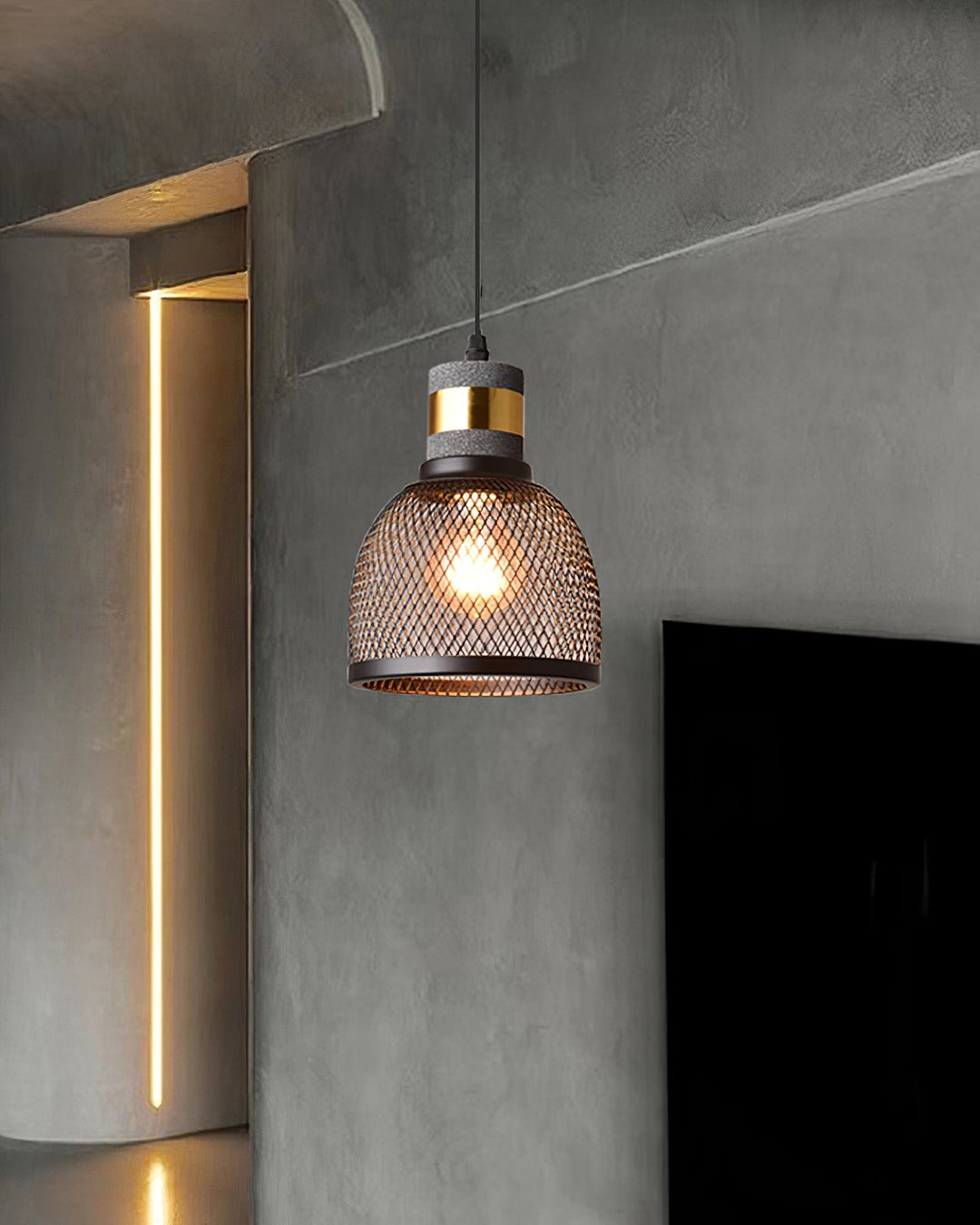 Cement Mesh Pendant Light - Vakkerlight