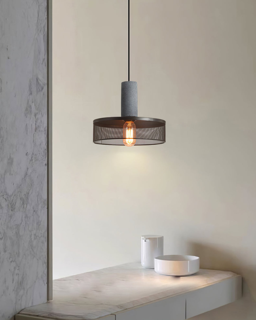 Cement Mesh Pendant Light - Vakkerlight