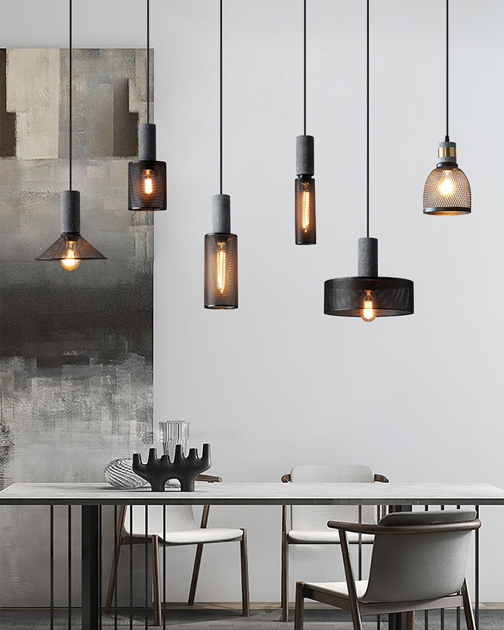 Cement Mesh Pendant Light - Vakkerlight