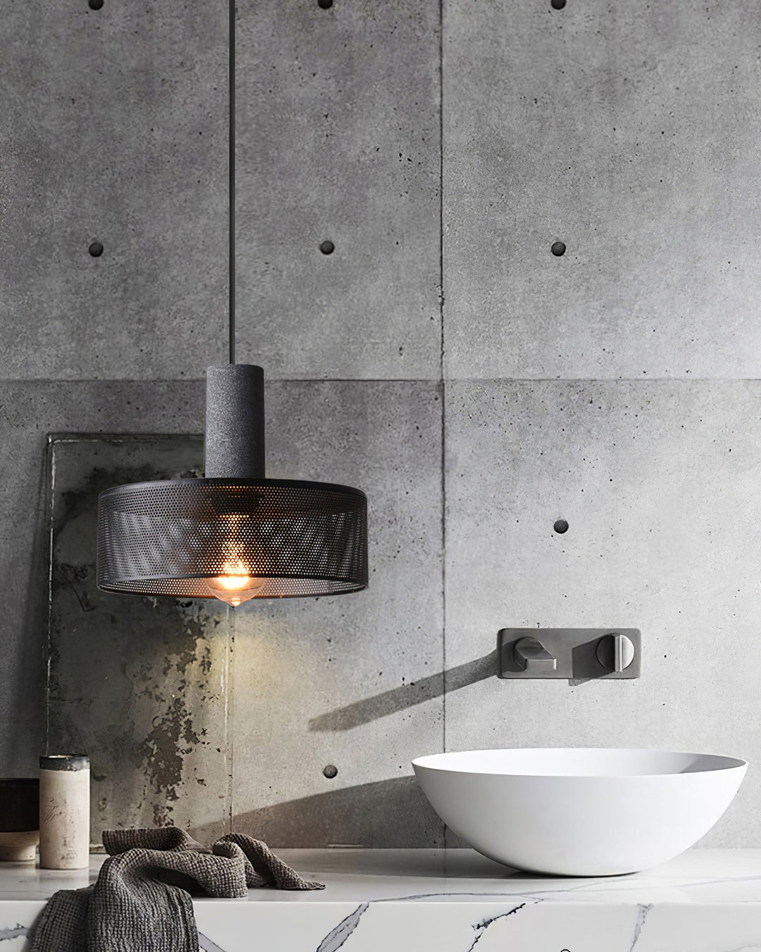 Cement Mesh Pendant Light - Vakkerlight