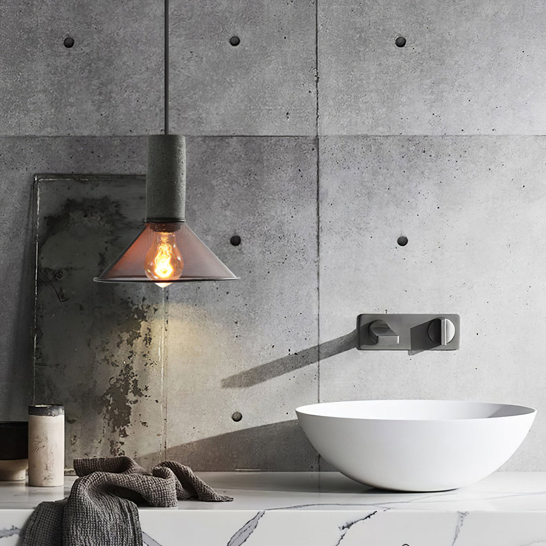 Cement Mesh Pendant Light - Vakkerlight