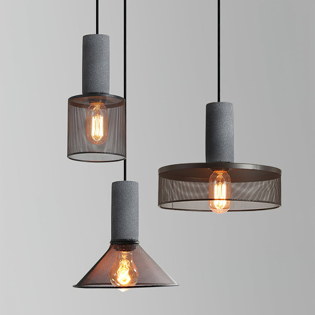 Cement Mesh Pendant Light - Vakkerlight