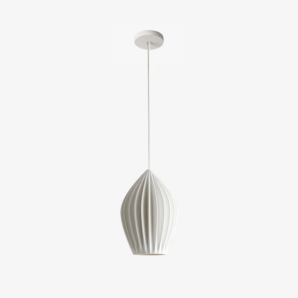 Ceramic Ribbed Pendant Light - Vakkerlight