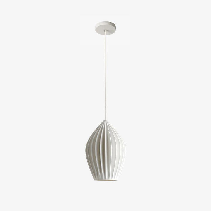 Ceramic Ribbed Pendant Light - Vakkerlight