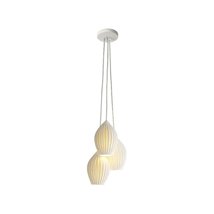 Ceramic Ribbed Pendant Light - Vakkerlight