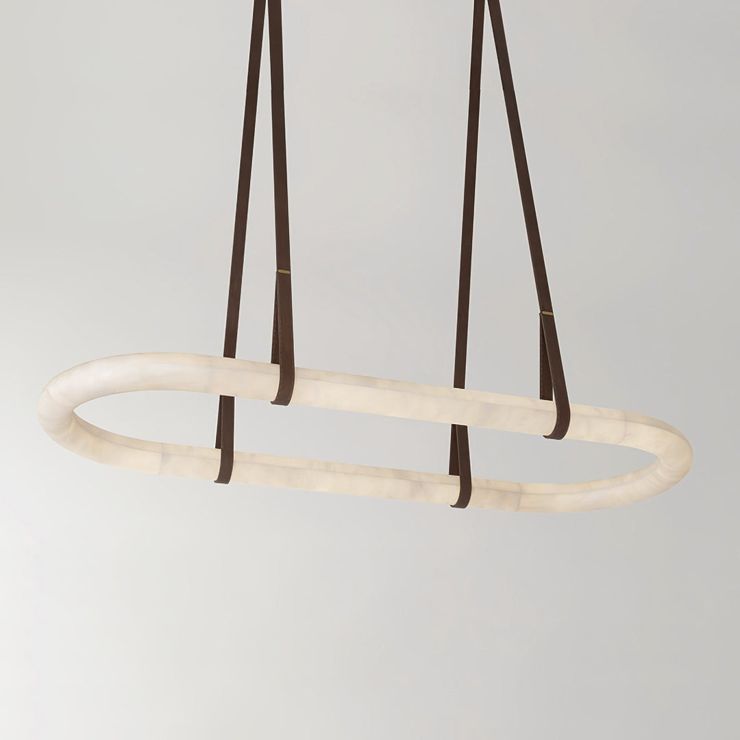 Circle Alabaster Chandelier - Vakkerlight