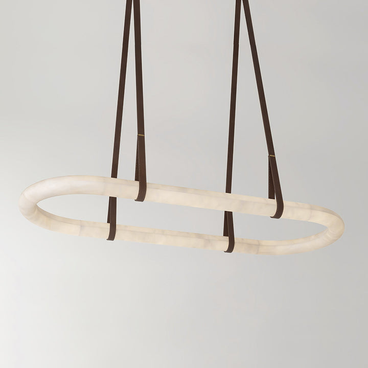 Circle Alabaster Chandelier - Vakkerlight
