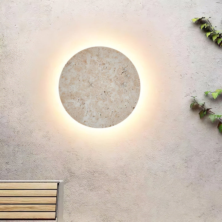 Circle Travertine Wall Lamp - Vakkerlight