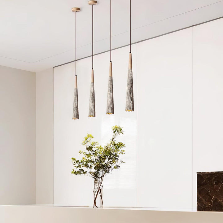 Concrete Pleated Pendant Lamp - Vakkerlight