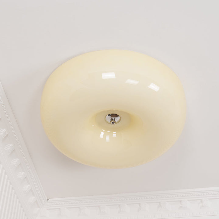 Cream Pudding Ceiling Lamp