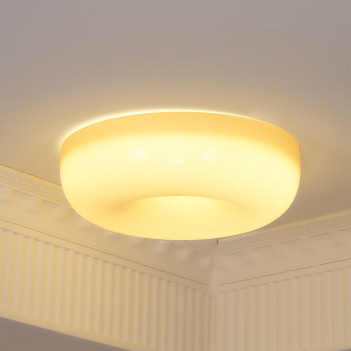 Cream Pudding Ceiling Lamp