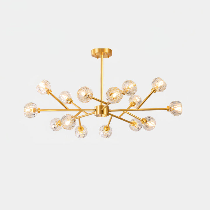 Crystal Ball Round Cluster Chandelier