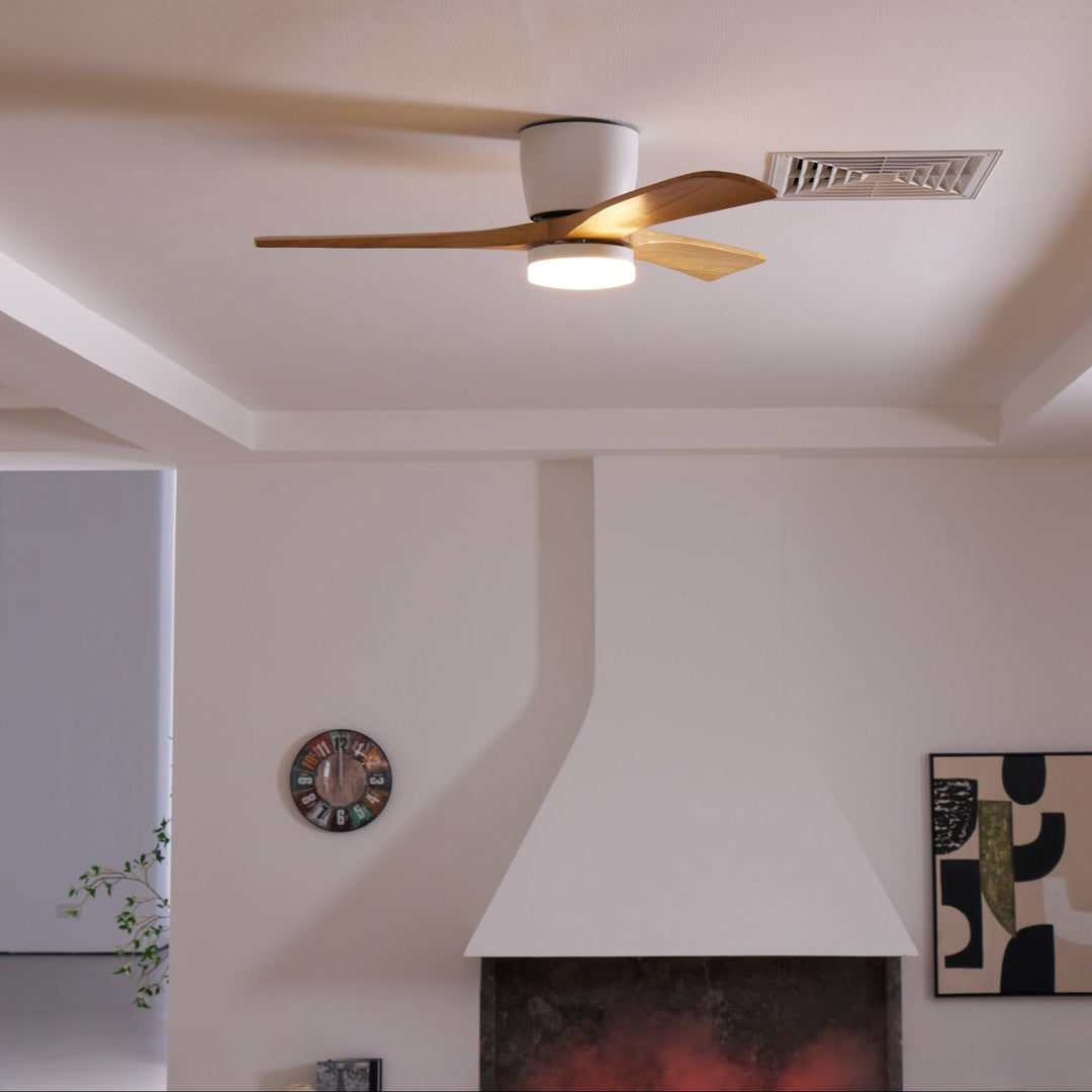 Nordic Wooden 42"/48" Ceiling Fan Light - Vakkerlight
