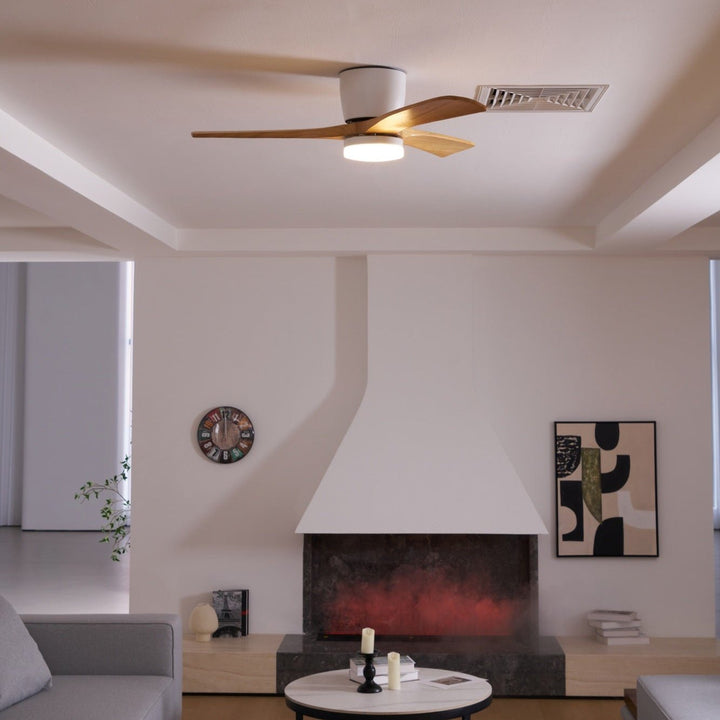 Nordic Wooden 42"/48" Ceiling Fan Light - Vakkerlight