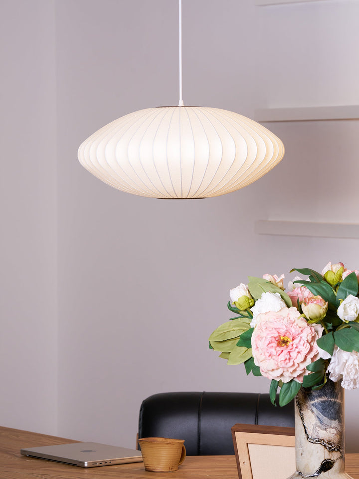 Bubble Mulberry Silk Pendant Lamp - Vakkerlight