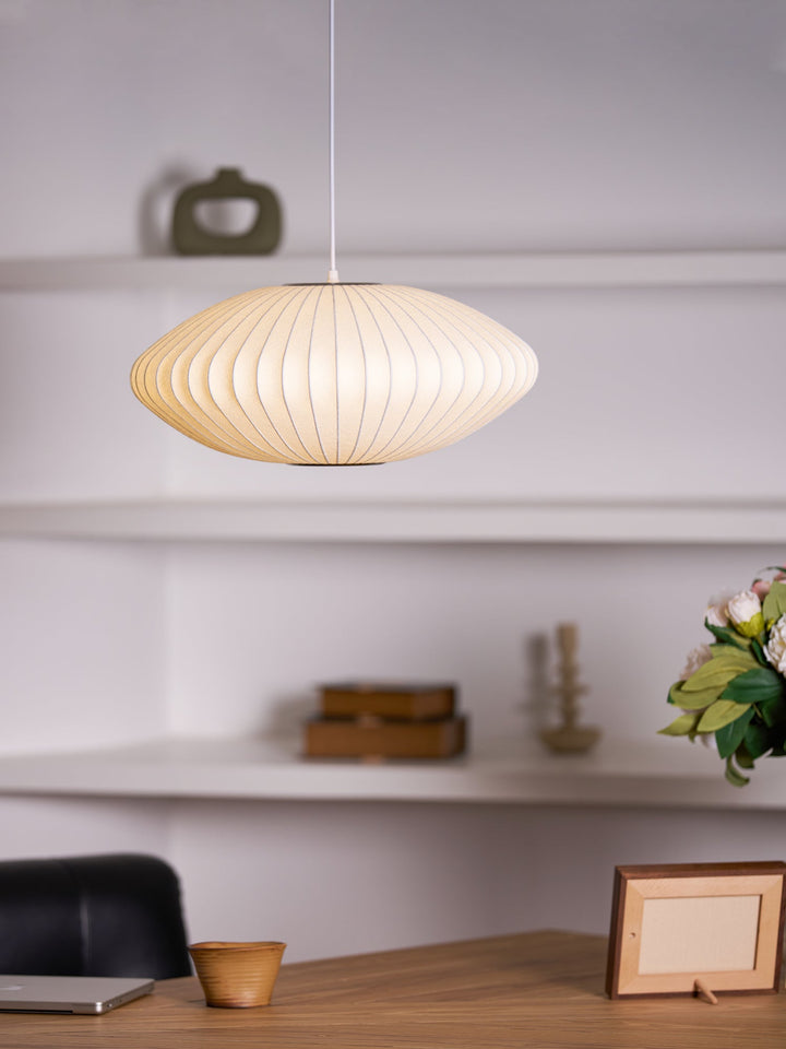 Bubble Mulberry Silk Pendant Lamp - Vakkerlight