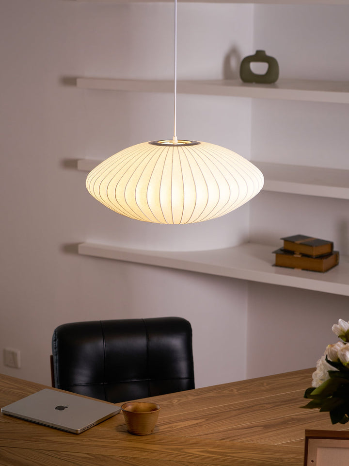 Bubble Mulberry Silk Pendant Lamp - Vakkerlight