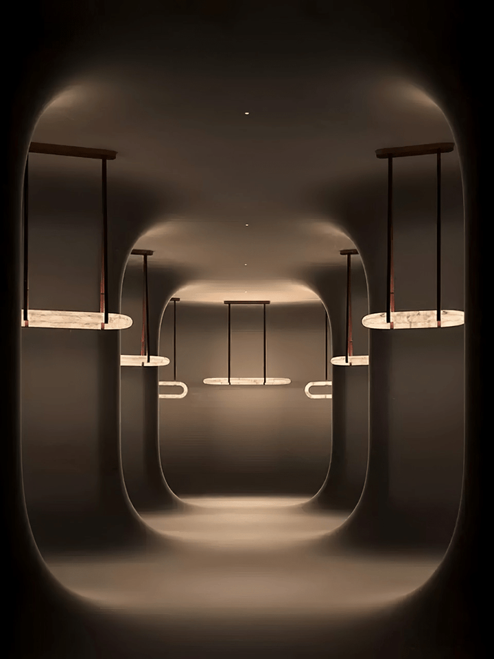 Circle Alabaster Chandelier - Vakkerlight