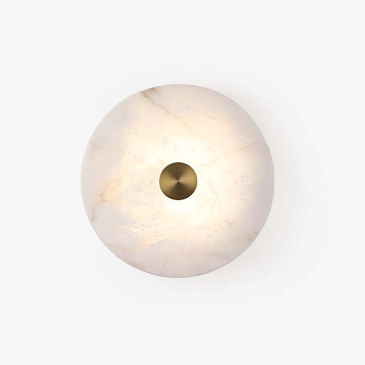 Disc Shaped Alabaster Wall Light - Vakkerlight
