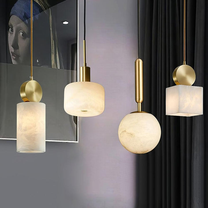 Etruscan Aabaster Pendant Light - Vakkerlight
