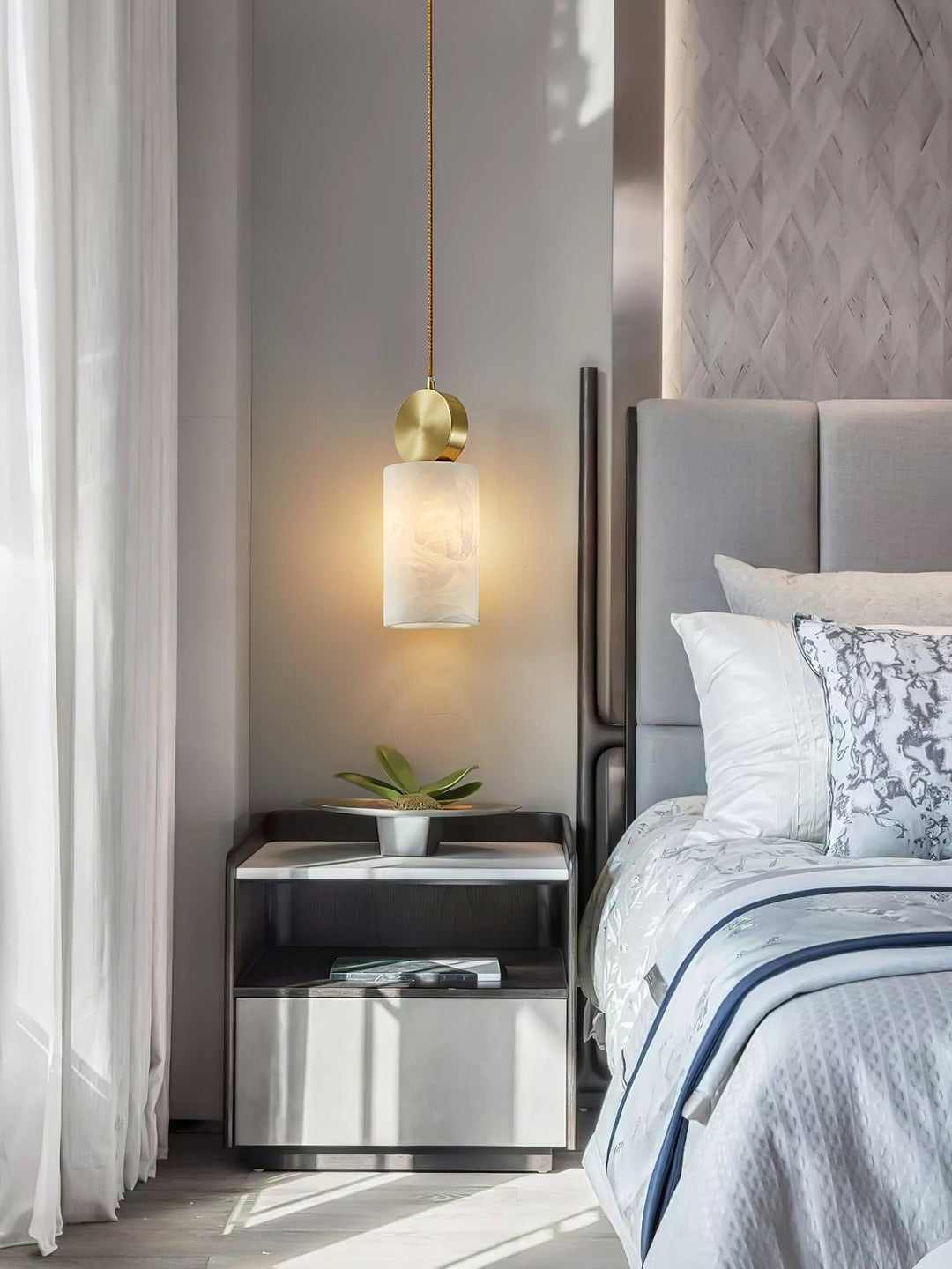 Etruscan Aabaster Pendant Light - Vakkerlight