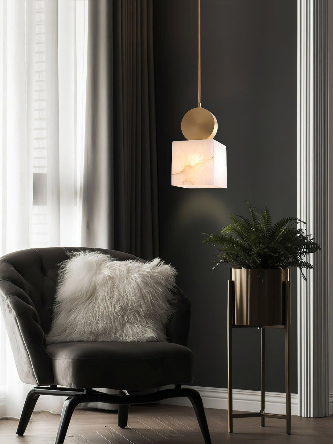 Etruscan Aabaster Pendant Light - Vakkerlight