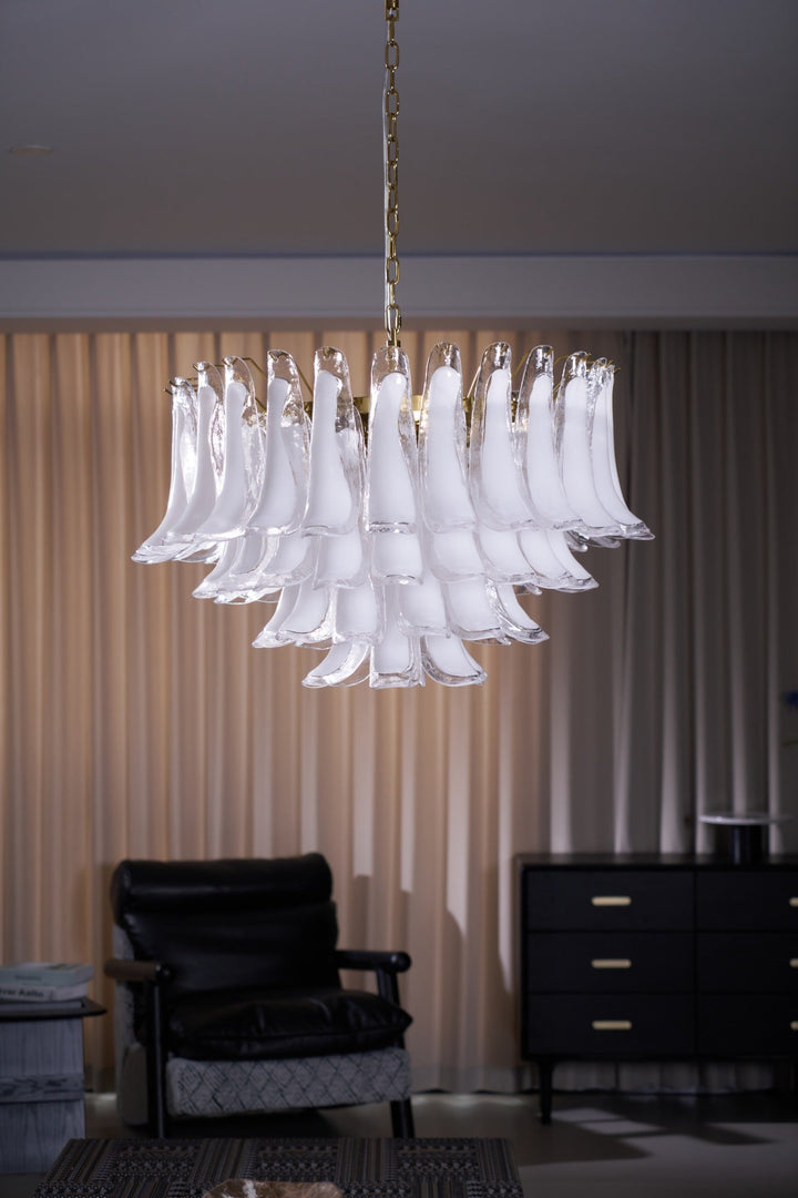 Fiora Pink Glass Chandelier - Vakkerlight