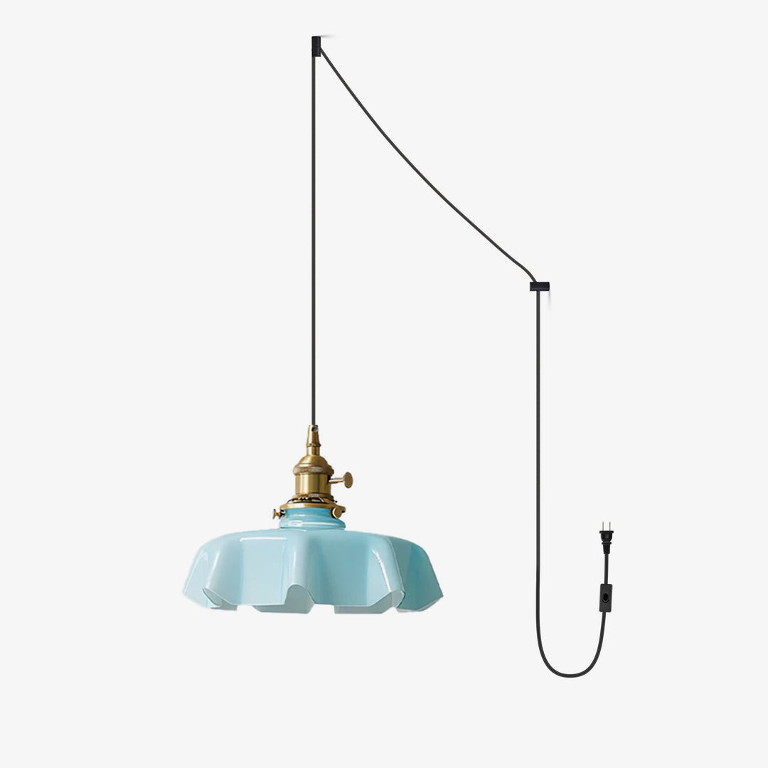 French Flower Pendant Swag Light
