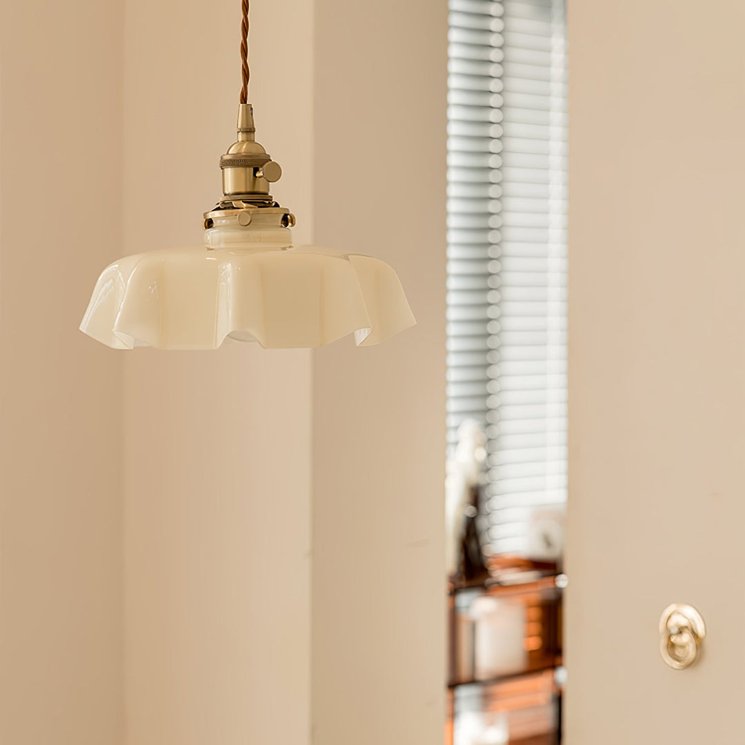 French Flower Pendant Swag Light