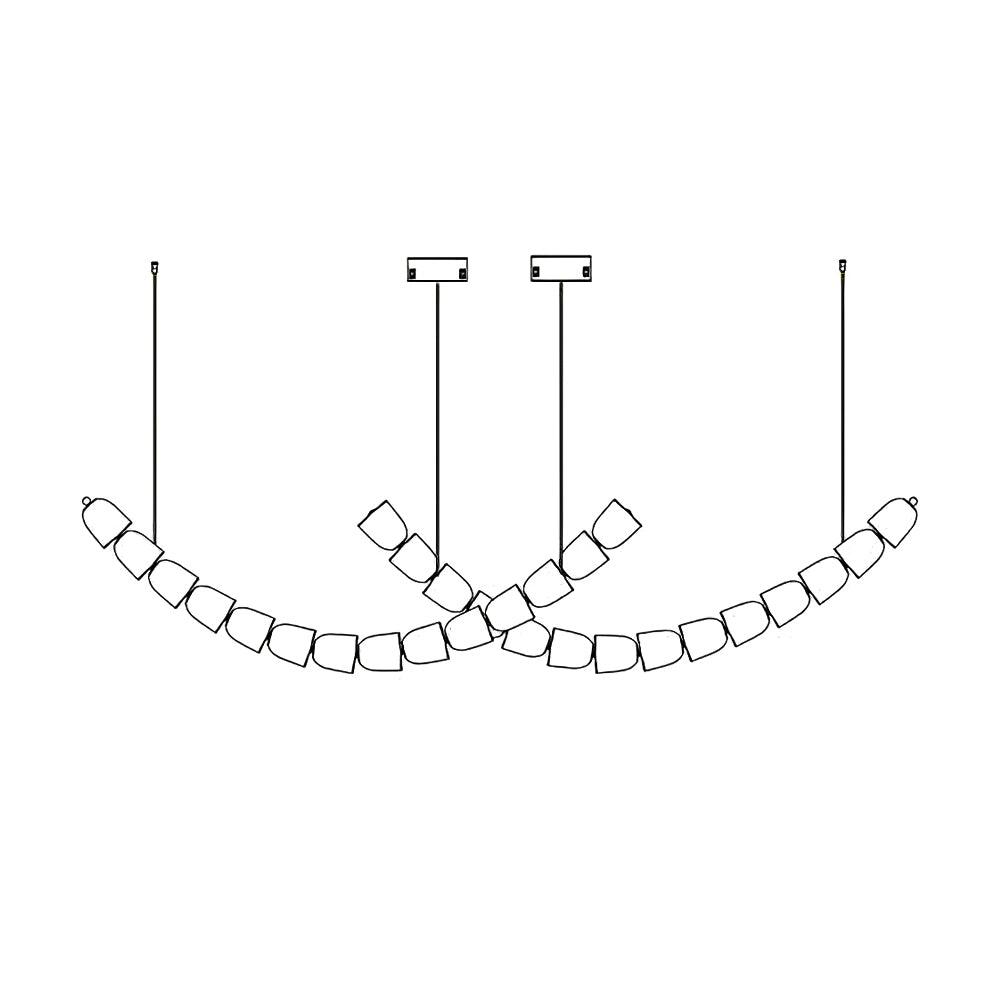 Gabriel Gold Chandelier - Vakkerlight
