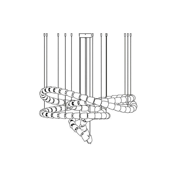 Gabriel Gold Chandelier - Vakkerlight