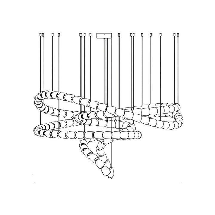 Gabriel Gold Chandelier - Vakkerlight