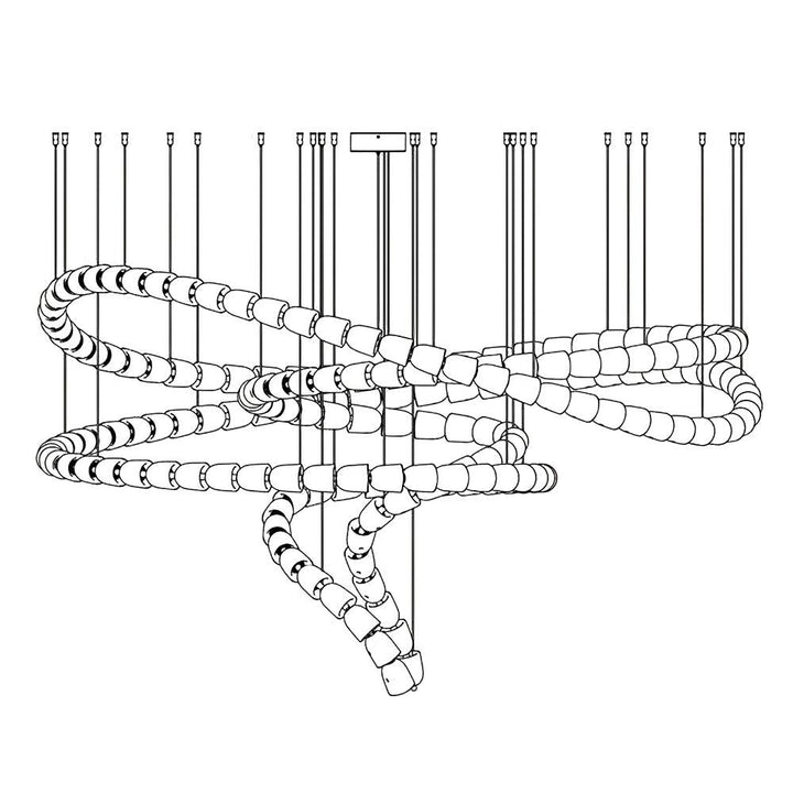 Gabriel Gold Chandelier - Vakkerlight