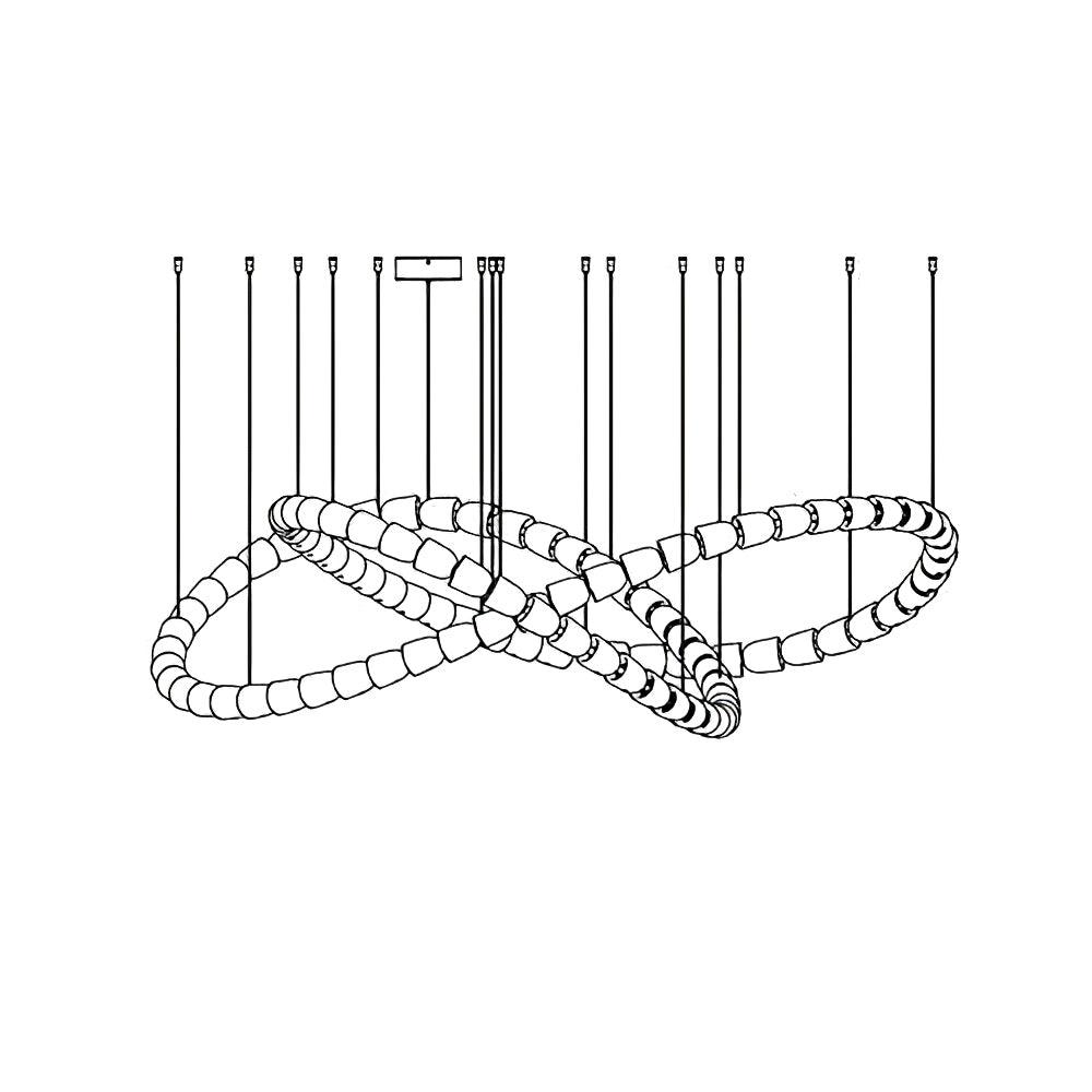Gabriel Gold Chandelier - Vakkerlight