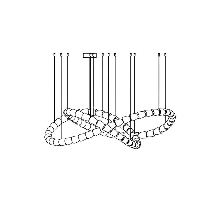 Gabriel Gold Chandelier - Vakkerlight